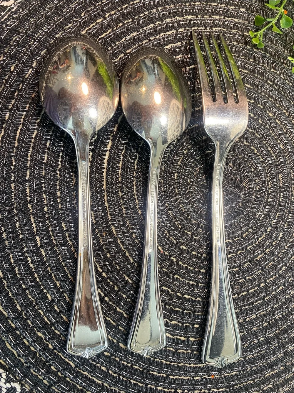 Reed & Barton Silver-Plate Three-Piece Flatware‎ Set
